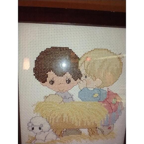 His Name Is Jesus Cross Stitch Framed 8"*5.5" - Picture 3 of 7